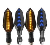 JAYWIS Turning Indicators Lamp Motorcycle Flasher Turn Signal Indicators Lights For K&awasaki Z750 2007-2012 Flowing Turning Signal Indicator Lamp Turn Signal Light(BLUE,4 pcs)