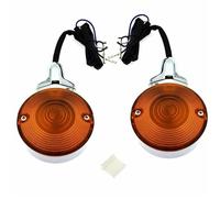 JAYWIS Turning Indicators Lamp Motorcycle Front Turn Signals With Metal Support Kits For Harley Touring Electra Glide Road King Models Turning Indicators Lamp Turn Signal Light