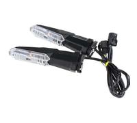 JAYWIS Turning Indicators Lamp Motorcycle Turn Signals Indicators Lights For KAWASAKI KLR 650 ER-6N ZRX 1200R For NINJA 125 250 SL Blinkers Flasher Lamps Turn Signal Light(Transparent 2)
