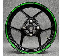 JAYWIS Wheel Rim Decals Motorcycle 17 Inch Rim Decals Wheel Hun Stickers Reflective For Kawasaki For Ninja Z250 Z300 Z400 Z650 Z800 Z900 Z1000 SX Green Wheel Stickers (Size : Z1000SX)