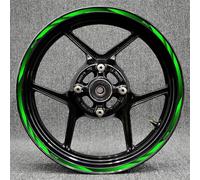 JAYWIS Wheel Rim Decals Motorcycle 17 Inch Rim Decals Wheel Hun Stickers Reflective For Kawasaki For Ninja Z250 Z300 Z400 Z650 Z800 Z900 Z1000 SX Green Wheel Stickers (Size : Z900)