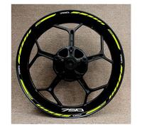 JAYWIS Wheel Rim Decals Motorcycle Inner And Outer Wheel Hun Waterproof High Reflective Edge Decal Sticker Rim Decoration Mark For Kawasaki Z750 Wheel Stickers (Color : 3)