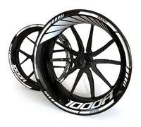 JAYWIS Wheel Rim Decals Motorcycle Wheel Sticker Decal Kit For H&onda CB1000R CB 1000R Rim Tyre Set Stripes Tape Decals Stickers Wheel Stickers(Color 7)