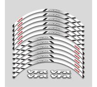 JAYWIS Wheel Rim Decals Motorcycle Wheels Hub Stickers Rim Reflective Stripe Accessories For H&onda VFR750 VFR800 VFR1200 VFR1200F VFR 750 800 1200 1200F Wheel Stickers(Color 10)