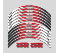 JAYWIS Wheel Rim Decals Motorcycle Wheels Hub Stickers Rim Reflective Stripe Accessories For H&onda VFR750 VFR800 VFR1200 VFR1200F VFR 750 800 1200 1200F Wheel Stickers(Color 16)