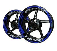 JAYWIS Wheel Rim Decals Reflective Motorcycle Wheel Sticker Hub Decals For Y&amaha YZF R6 YZF-R6 YZFR6 Rim Stickers Decal Stripe Tape Decorate Kit Wheel Stickers(Color 2)