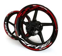 JAYWIS Wheel Rim Decals Reflective Motorcycle Wheel Sticker Hub Decals For Y&amaha YZF R6 YZF-R6 YZFR6 Rim Stickers Decal Stripe Tape Decorate Kit Wheel Stickers(Color 6)