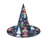 JAYWIS Women's Nutcracker Ballet Xmas Dance -Print Full Coverage Halloween Hat Adult - Packable Witch Headwear For Renaissance Fairs, Gothic Parties & Festivals