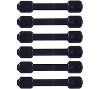 jayzee Child Safety Lock - Baby Antiseptic Cabinet Lock with Adhesive - Adjustable with Latch to Cabinets, Drawers, Etc.