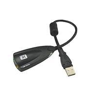 jayzee External USB Sound Card Wired Recording Sound Card 3.5mm for Laptop PC Desktop PC