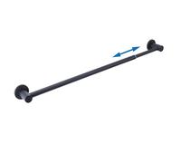 JAZBREY Adjustable Magnetic Towel Bar Holder for Refrigerator, Magnet Classroom Flip Calendar Chart Rod for Whiteboard, Fridge Top Guard Rack Stop Items from Falling, 18-31.5 inches, Black
