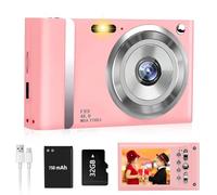 Jazeyeah Digital Camera, FHD 1080P Kids Camera with 32GB Card, Digital Point and Shoot Cameras with 16X Zoom Anti Shake, 48MP 2.8 Inch LCD Screen, Gift for Girls Kids