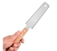JAZOKA 1 Pcs Small Japanese Hand Saw - Precision Wood Cutter Tool for Fine Cutting, Double Edged 11/17 TPI, Wooden Handle, Perfect for Woodworking, Carpentry, and DIY Projects