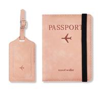 JAZOKA 1 Set ofPassport Holder Cover, PU Leather Passport Cover with RFID Blocking, Portable Universal Travel Wallet Case Organiser for Passports, Boarding Passes, Credit Cards and Travel Documents