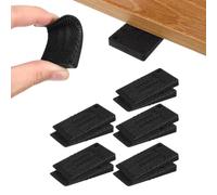 JAZOKA 10 Pcs Plastic Wedges, Levelling Feet Shims, Glazing Packers Spacers, Non-Slip Flexible Levelers Pads Rubber Feet for Furniture, Table feet, Chairs, Cabinets