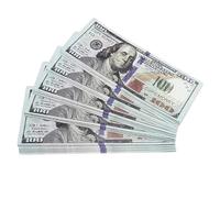 JAZOKA 100 PCS $100 Prop Money,Fake Notes,Kids Toy,Shop Till Pretend Cash,Register Role,Look Set The Dollar,Note,Children Dollars Items,For Birthday Party,Education,Play Board