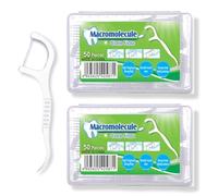 JAZOKA 100 Pcs Dental Floss Picks,Dental Floss Sticks for Teeth Cleaning