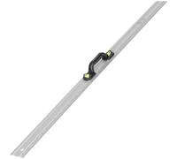 Jazooli Aluminium Metal Ruler & Spirit Level, 1000mm Length with Inch and CM Measurements, Two Spirit Gauges (90 and 180 Degree), Handle - Professional Hand Tools