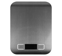 Jazooli 1g - 5KG Digital Kitchen Scales LCD Electronic Household Weighing Food Cooking Baking Platform Compact LBS OZ Pounds Ounces Grams Battery Powered - (White)