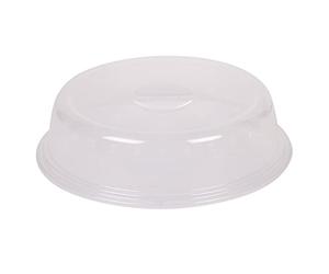 Jazooli 28cm Microwave Food Plate Cover Vented Ventilated Splatter Protector Guard Kitchen Catering Lid Safe with Steam Vents Dishwasher Safe - 28cm x 7cm