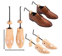 Jazooli 2x Mens Womens Shoe Stretchers Trainer Boot Trees Inserts Width Bunion Corn Comfort Pine Wooden Shaper Gents Ladies UK Size 7-11 / Euro Size 41-46 (One Pair)