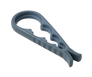 Jazooli 4-Size Jar Opener for Weak Hands & Bottle Opener - Arthritis Aids Kitchen Gadgets for Disabled, Arthritic, Elderly & Children - Rubber Edged for Firm Grip (Blue)