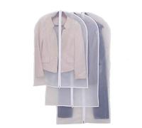 Jazooli Clear Clothes Cover Suit Jacket Dress Garment Hanging Dust Protector Storage Travel Bag Damp-Proof with Zip for Men & Women, 2 Pack, 120cm x 60cm