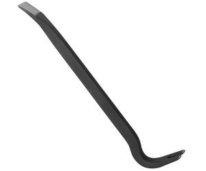 Jazooli Hand Tools - Heavy Duty 18" Treated Carbon Steel Crow Bar, Swan Neck Wrecking Bar with Chisel End, Ideal Tools for Men, Utility Bar Pry Tool for Nail, Pallet, Floorboard