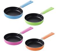 Jazooli Mini Frying Pan Small Saucepan Fried Eggs Flat Non-Stick Cookware Griddle Pan (Green)