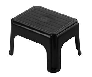 Jazooli Sturdy Step Stool for Adults & Kids, 120kg Capacity Foot, Step Up & Shower Stool - For Use in Kitchen, Bedroom, Bathroom, Caravan Steps & Mobility Aids - 35 x 27cm (Black)