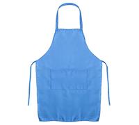 Jazooli Unisex Apron with Pockets - Cooking Aprons for Women, Men & Kids, Cleaning, Hairdressing & Waitress Apron with Pockets - One Size Fits Most Kitchen Accessories, Blue apron