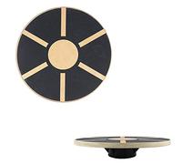 Jazooli Wooden Wobble Balance Board - Round Non-Slip Core Strength & Stability Fitness Trainer - Home Exercise, Sport, Yoga & Gym Equipment Wobble Board | 40cm Diameter