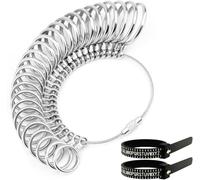 JAZORR Ring Sizer Measuring Tool, UK A-Z Ring Measurement Tool