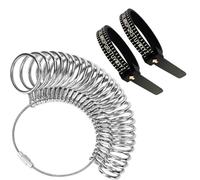 JAZORR Ring Sizer Measuring Tool, UK Ring Sizes A-Z, 2 PCS Finger Sizing Gauge with A-Z UK Size