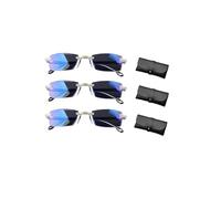 JazRvr Pack of 6 Automatic Adjustment Glasses, Auto Focus Glasses with Self-Adjustment, Intelligent Zoom Glasses for Screen Work, Leisure, with Adjustable Temples and Glasses Cases