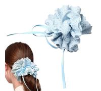 JazSwirl Large Scrunchies for Women, Big Scrunchies for Women, Oversized Scrunchie, 5.12 Inch Fabric Extra Jumbo Hair Scrunchie, 3 Colors Available