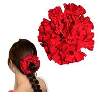 JazSwirl Oversized Scrunchies for Women, Extra Large Scrunchies for Women, Jumbo Hair Ties Scrunchies for Thick Hair, Giant Hair Scrunchies, Big Hair Scrunchies, XL XXL Scrunchie (Red)