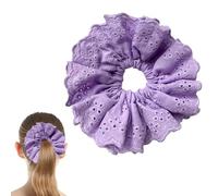 JazSwirl Oversized Scrunchies for Women, Extra Large Scrunchies for Women, Jumbo Hair Ties Scrunchies for Thick Hair, Giant Hair Scrunchies, Big Hair Scrunchies, XL XXL Scrunchie (Purple)