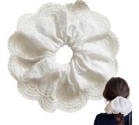 JazSwirl Oversized Scrunchies for Women, Extra Large Scrunchies for Women, Jumbo Hair Ties Scrunchies for Thick Hair, Giant Hair Scrunchies, Big Hair Scrunchies, XL XXL Scrunchie (White)