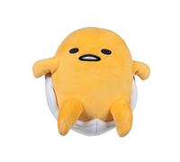 Hello Kitty and Friends - 8” Gudetama Squishy Plush Relaxing in an Egg Shell - Officially Licensed Sanrio Product by Jazwares - Ages 6+