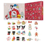 Jazwares Hello Kitty and Friends Holiday Advent Calendar - 24 Exclusive Items - Seasonal Toys for Kids - Officially Licensed Sanrio Product from Ages 6+
