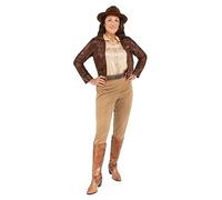 Jazwares Indiana Jones Women's Classic Costume, Brown, XS
