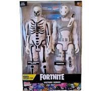 Jazwares Large Fortnite Duo Mode Victory Series Articulated Action Figures With Codes - (Skull Trooper & Scratch 12" 30cm Twin Pack)