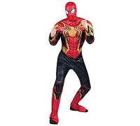 Jazwares MARVEL Deluxe Adult Iron Spider-Man Costume, Spiderman Integrated Suit for Men, Halloween Costume - Officially Licensed X-Large