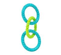 Jazwares Wham-O Pets Chewla-Hoop Chain Tug - 3 Ring, Tug-of-War Dog Toy