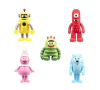 Jazwares Yo Gabba Gabba! Friends - Includes Articulated Figures-Muno, Foofa, Plex, Toodee, & Brobee - Toys for Kids and Preschoolers, Ages 3+