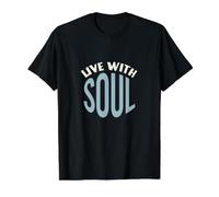 Jazz and Blues Musician Live with Soul Value Graphic T-Shirt, Men, Black, L
