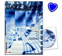 Jazz And Pop Harmonie Leçon de Axel Kemper de mineur - Icône de la base Savons de AKKORD écriture, échelles Théorie, Improvisation, harmonie Leçon... - avec CD et coloré Cœur Note Pince