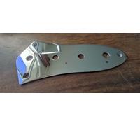 Jazz Bass Chrome Control Plate with 4 Holes, 8 mm Diameter, and Fixing Screws