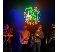 Jazz Cafe Neon Sign: Custom LED Wall Decor
